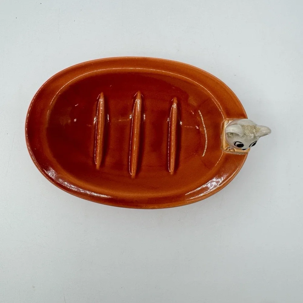 Vintage Carolina Critters‎ Mouse Soap Dish Carolina Soap & Candle Makers Ceramic